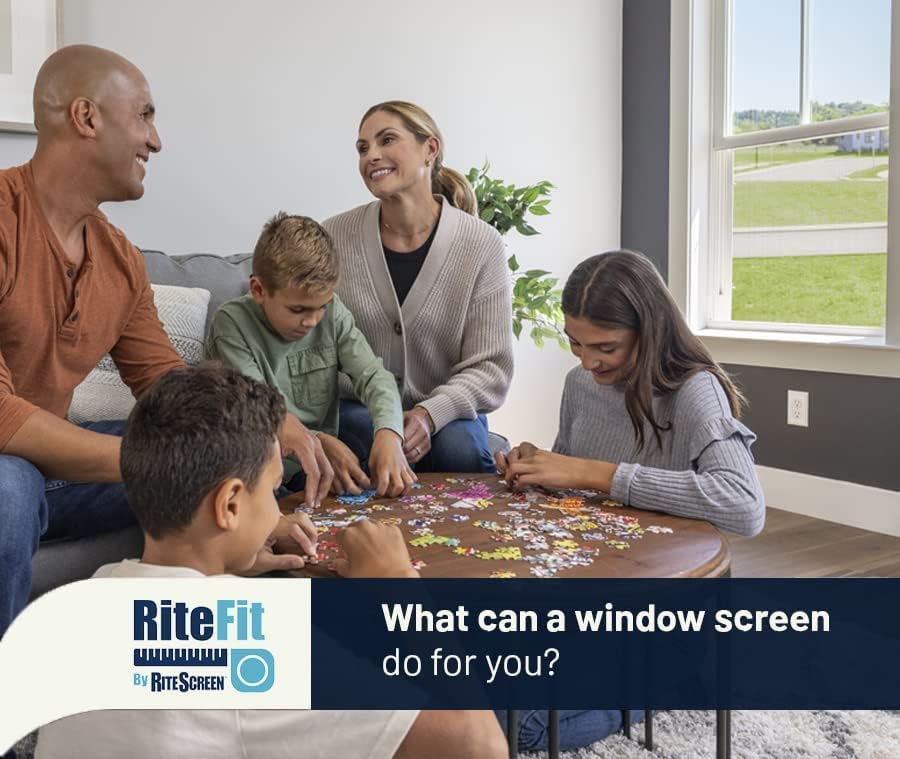 Custom Window Screen Replacement - Fully Assembled, Pre-Framed, Awning Screen (Awning-CA3). Utilizes Two Leaf Springs to Secure The Screen in Your Window and a Wider Frame for Better Coverage