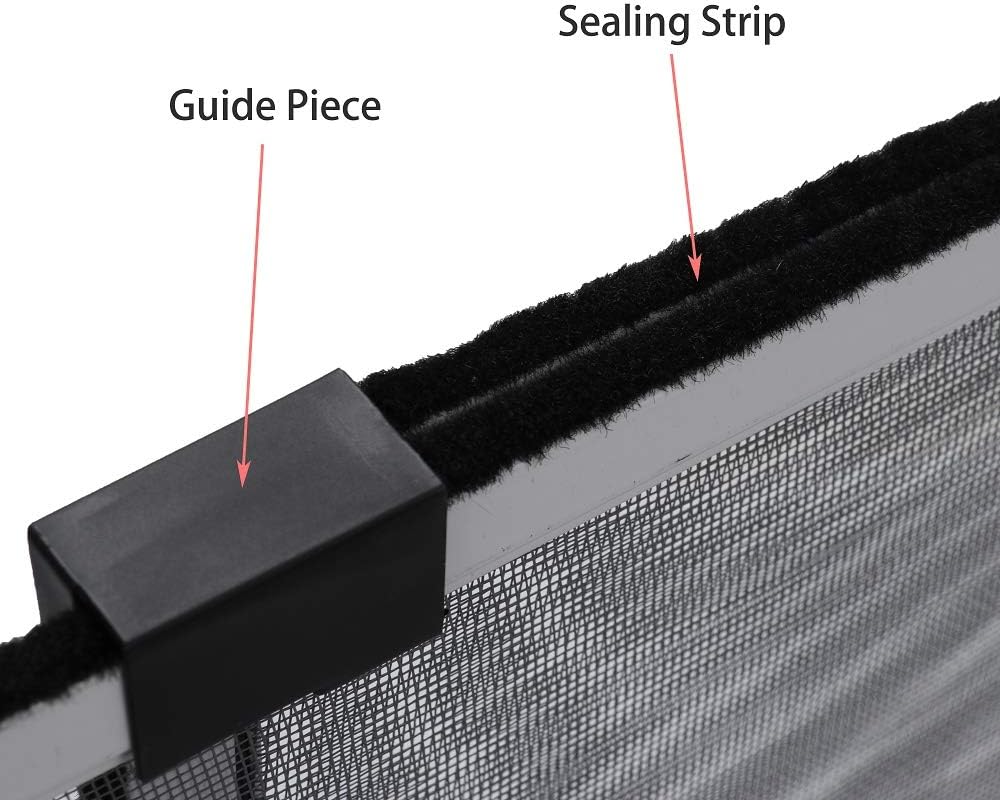 FLYZZZ Expandable Window Screen Large Adjustable Window Screens 19.8''H X 28-52‘’W 5 Pack Replacement Window Screen for Window