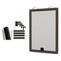 Window Screen Replacement Kit, 36", 48" and 60" Window Frames, White or Bronze, with Screen Mesh Roll. Easy Installation!