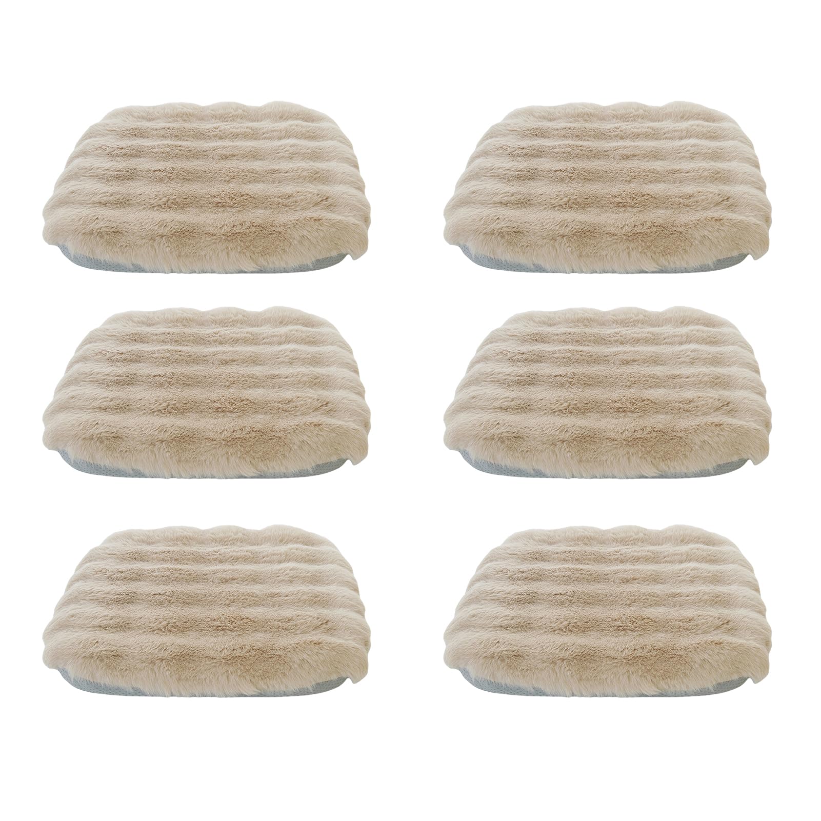 Lifup Round Chair Pads Memory Foam Seat Cushion Soft Cozy Plush Non Slip Thick Pad with Ties and Removable Cover for Dining Room, Office Pink 2 14 x 14 Inch