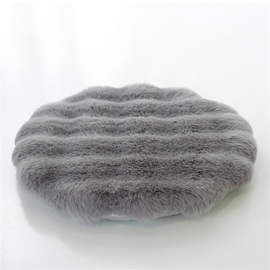 Lifup Round Chair Pads Memory Foam Seat Cushion Soft Cozy Plush Non Slip Thick Pad with Ties and Removable Cover for Dining Room, Office Pink 2 14 x 14 Inch