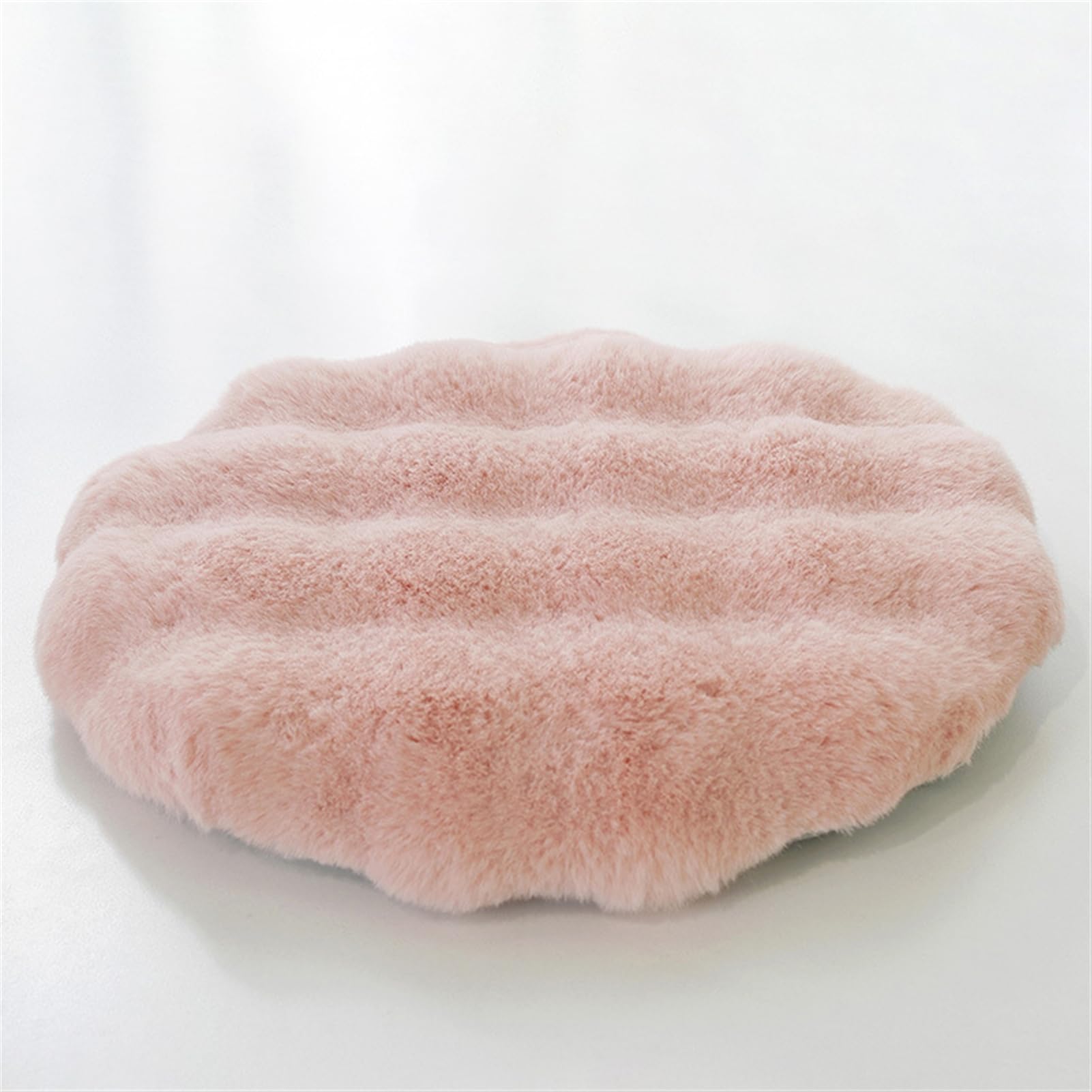 Lifup Round Chair Pads Memory Foam Seat Cushion Soft Cozy Plush Non Slip Thick Pad with Ties and Removable Cover for Dining Room, Office Pink 2 14 x 14 Inch
