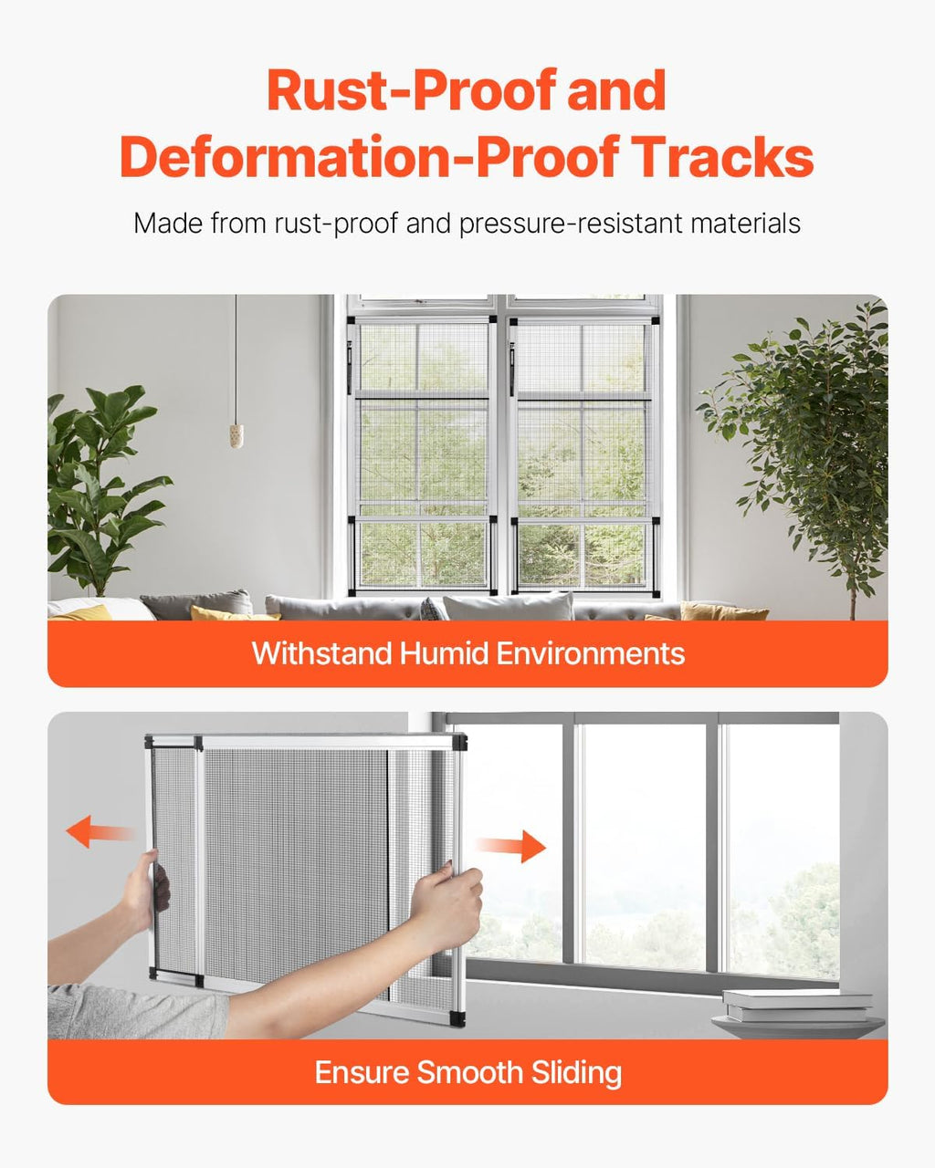 VEVOR Adjustable Window Screen, 15" H x 21" - 40" W, 2 Packs Expandable Windows Screens with Aluminum Frame and Durable Mesh, Horizontal or Convert to Vertical Adjustable Installation, for Home House