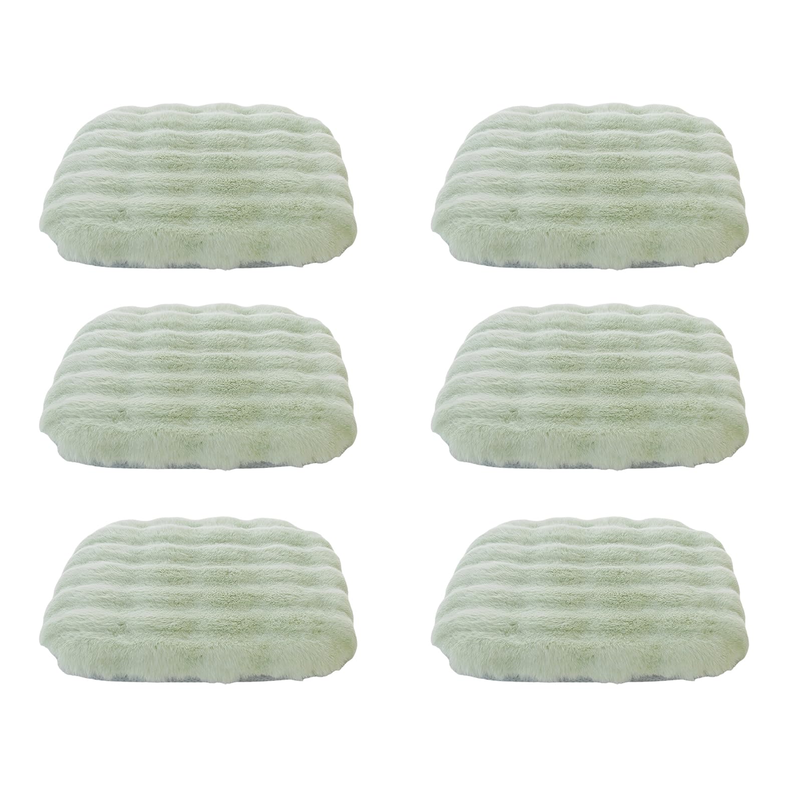 Lifup Round Chair Pads Memory Foam Seat Cushion Soft Cozy Plush Non Slip Thick Pad with Ties and Removable Cover for Dining Room, Office Pink 2 14 x 14 Inch