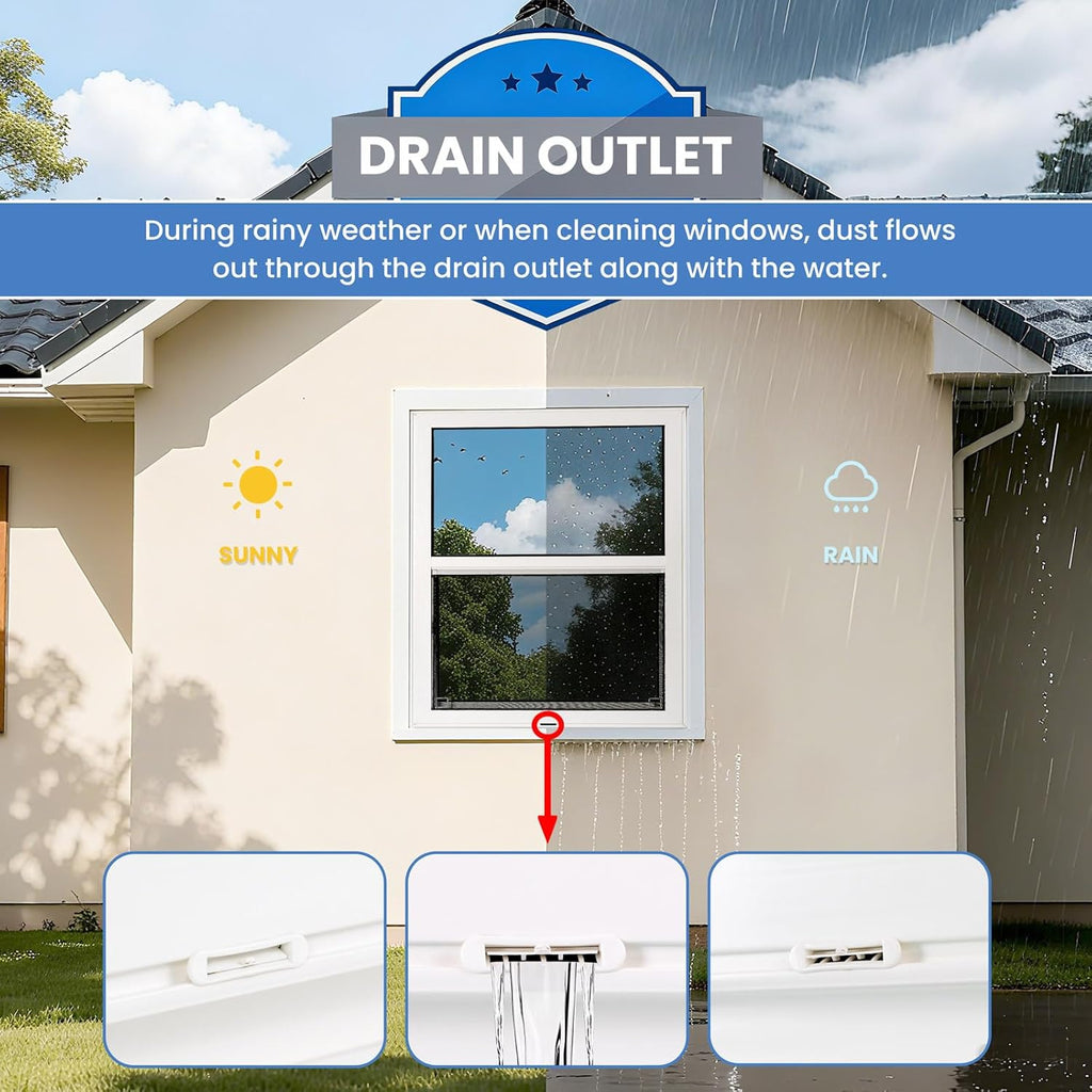 Vinyl Single Hung Sliding Window, 24" x 38" Household Window with Double-Pane Insulated Tempered Glass, White Energy-Efficient Soundproof Window for House, Mobile Home