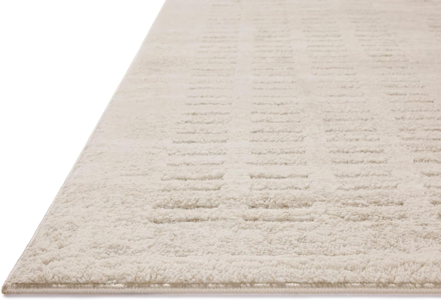 Loloi Amber Lewis Monty Collection MOT-03 Ivory/Beige 6'-7" x 9'-3", .50" Pile Height, Area Rug