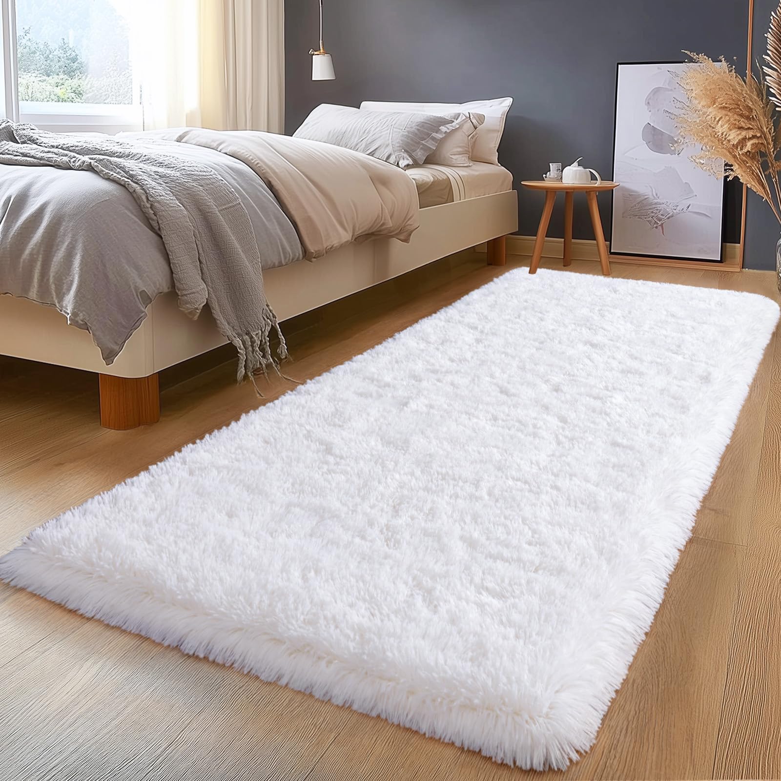 Upgrade Non-Slip Plush Rugs for Living Room, Soft Shaggy Carpets for Living Room, Fuzzy Rugs for Kids' Room, Perfect Decor for Modern Home Tie Dye Camel 6x9 Feet