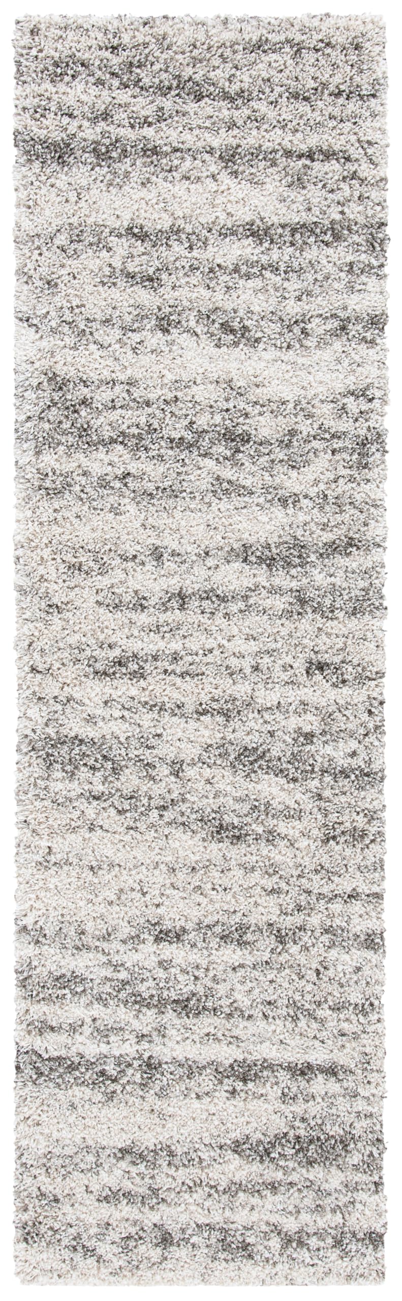 SAFAVIEH Hudson Shag Collection Area Rug - 6' x 9', Ivory & Beige, Modern Design, Non-Shedding & Easy Care, 2-inch Thick Ideal for High Traffic Areas in Living Room, Bedroom (SGH206B)