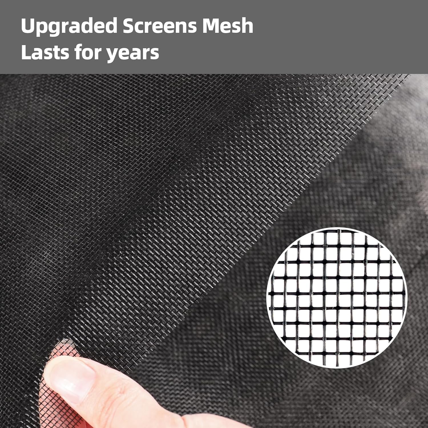 36Inch x 100Feet Window Screen Mesh Roll and Durable Screen Door Replacement, Window Mesh Screen Roll for Windows (Black)