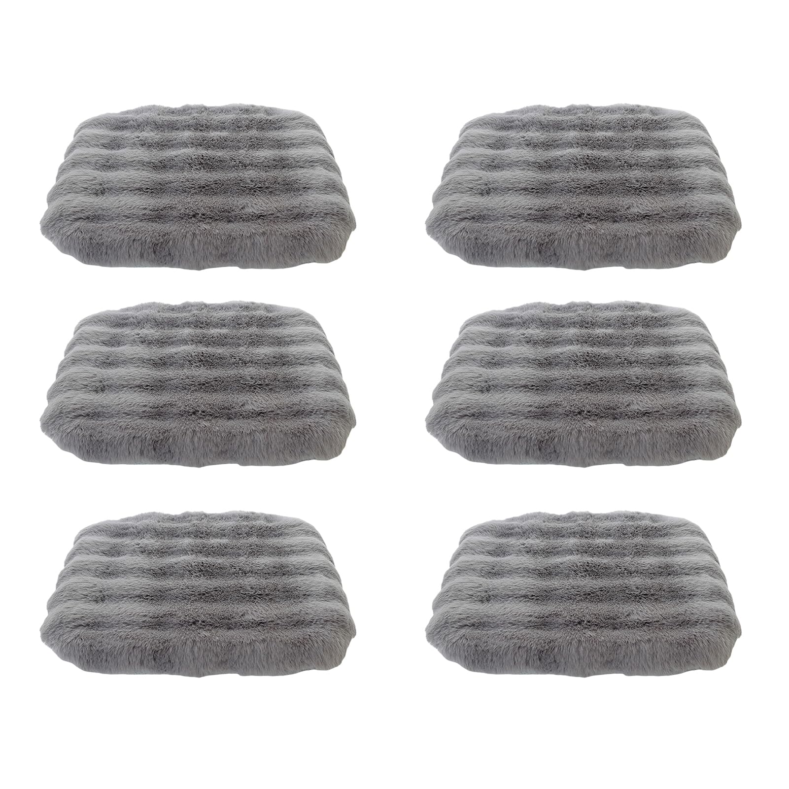 Lifup Round Chair Pads Memory Foam Seat Cushion Soft Cozy Plush Non Slip Thick Pad with Ties and Removable Cover for Dining Room, Office Pink 2 14 x 14 Inch