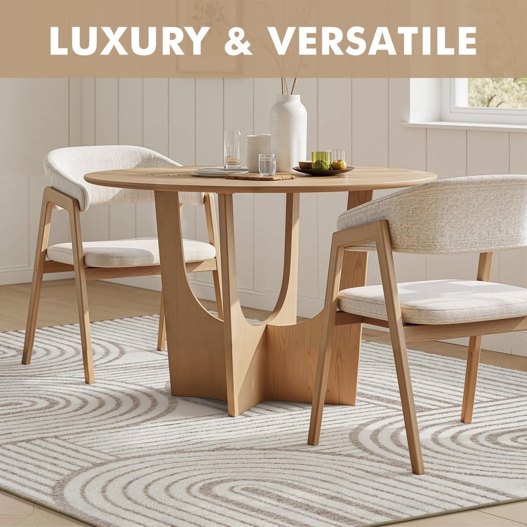 Beige Neutral 5x7 Area Rugs Textured Tufted Rugs for Living Room Bedroom Rug-Carpet Cream Ivory Washable Geometric Moroccan Modern Rug