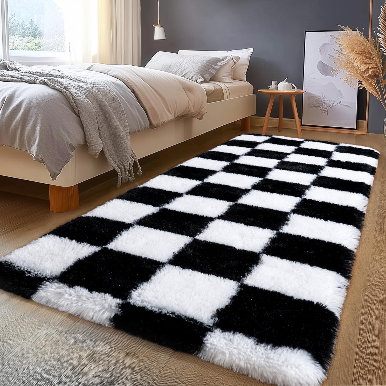 Upgrade Non-Slip Plush Rugs for Living Room, Soft Shaggy Carpets for Living Room, Fuzzy Rugs for Kids' Room, Perfect Decor for Modern Home Tie Dye Camel 6x9 Feet