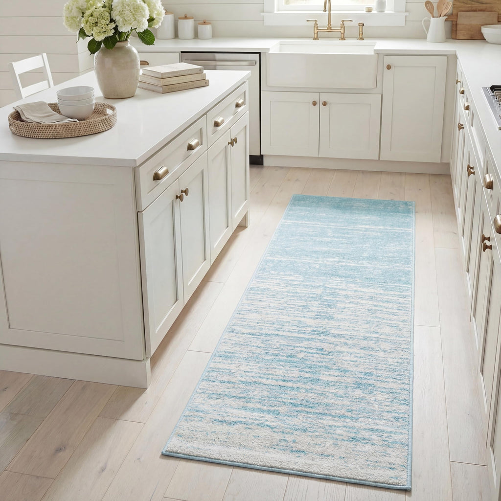 SAFAVIEH Area Rug 8x10 - Adirondack Collection - Large - Champagne & Cream, Modern Ombre Design, Non Shedding & Easy to Clean, Ideal for Living Room, Bedroom, Office, Dining Space (ADR113W)