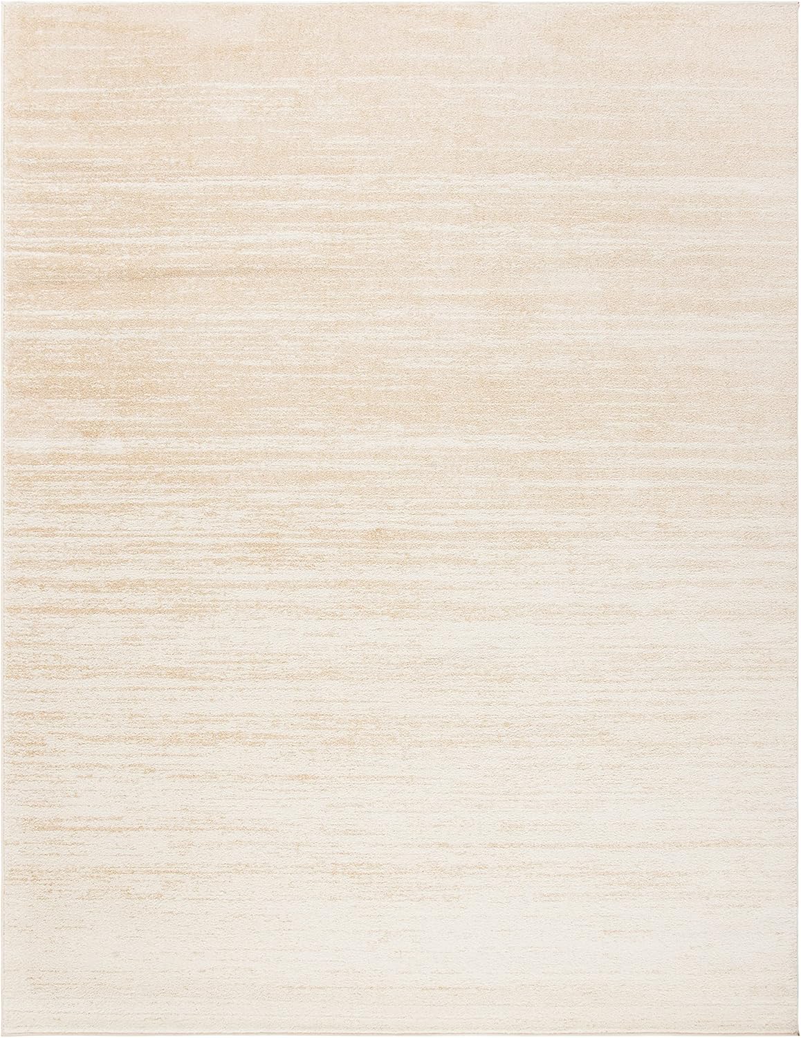 SAFAVIEH Area Rug 8x10 - Adirondack Collection - Large - Champagne & Cream, Modern Ombre Design, Non Shedding & Easy to Clean, Ideal for Living Room, Bedroom, Office, Dining Space (ADR113W)