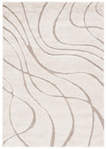 SAFAVIEH Florida Shag Collection Area Rug - 5'3" x 7'6", Cream & Beige, Non-Shedding & Easy Care, 1.2-inch Thick Ideal for High Traffic Areas in Living Room, Bedroom (SG471-1113)