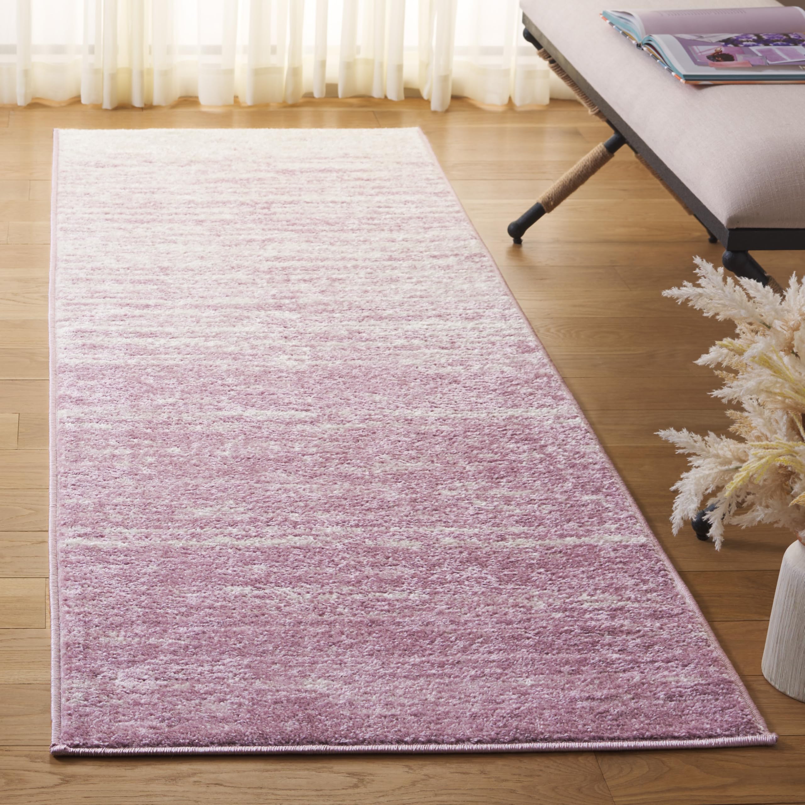 SAFAVIEH Area Rug 8x10 - Adirondack Collection - Large - Champagne & Cream, Modern Ombre Design, Non Shedding & Easy to Clean, Ideal for Living Room, Bedroom, Office, Dining Space (ADR113W)