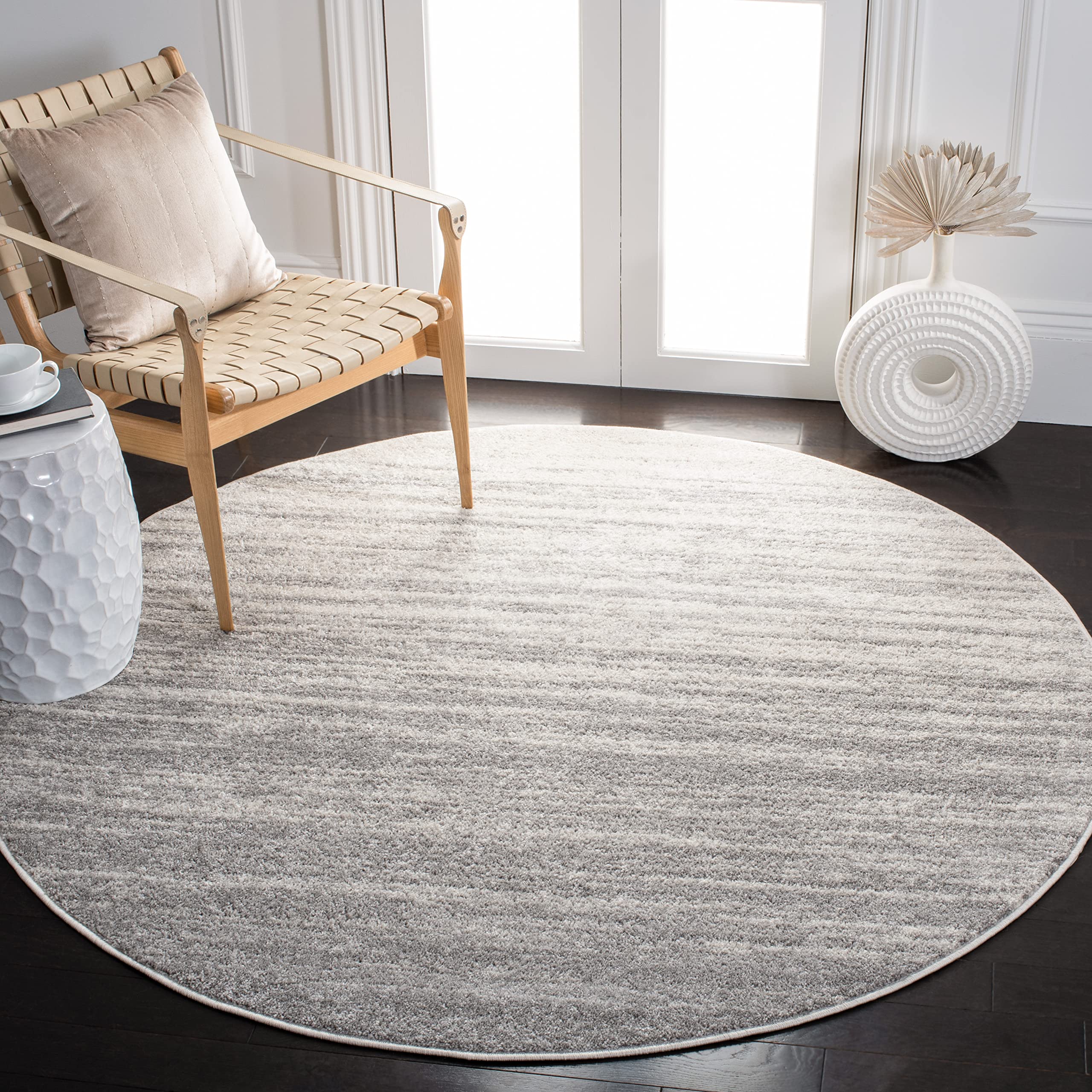 SAFAVIEH Area Rug 8x10 - Adirondack Collection - Large - Champagne & Cream, Modern Ombre Design, Non Shedding & Easy to Clean, Ideal for Living Room, Bedroom, Office, Dining Space (ADR113W)