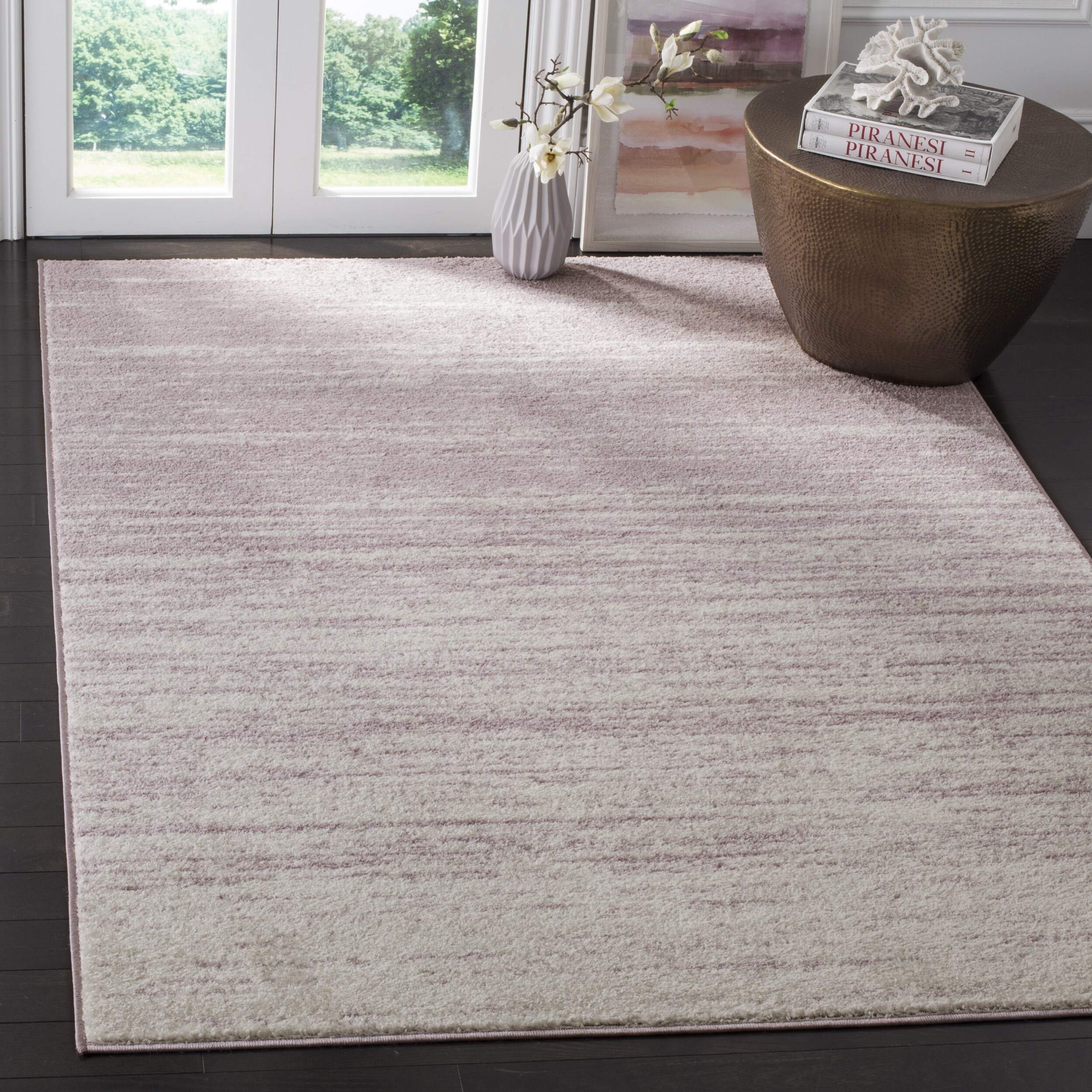 SAFAVIEH Area Rug 8x10 - Adirondack Collection - Large - Champagne & Cream, Modern Ombre Design, Non Shedding & Easy to Clean, Ideal for Living Room, Bedroom, Office, Dining Space (ADR113W)