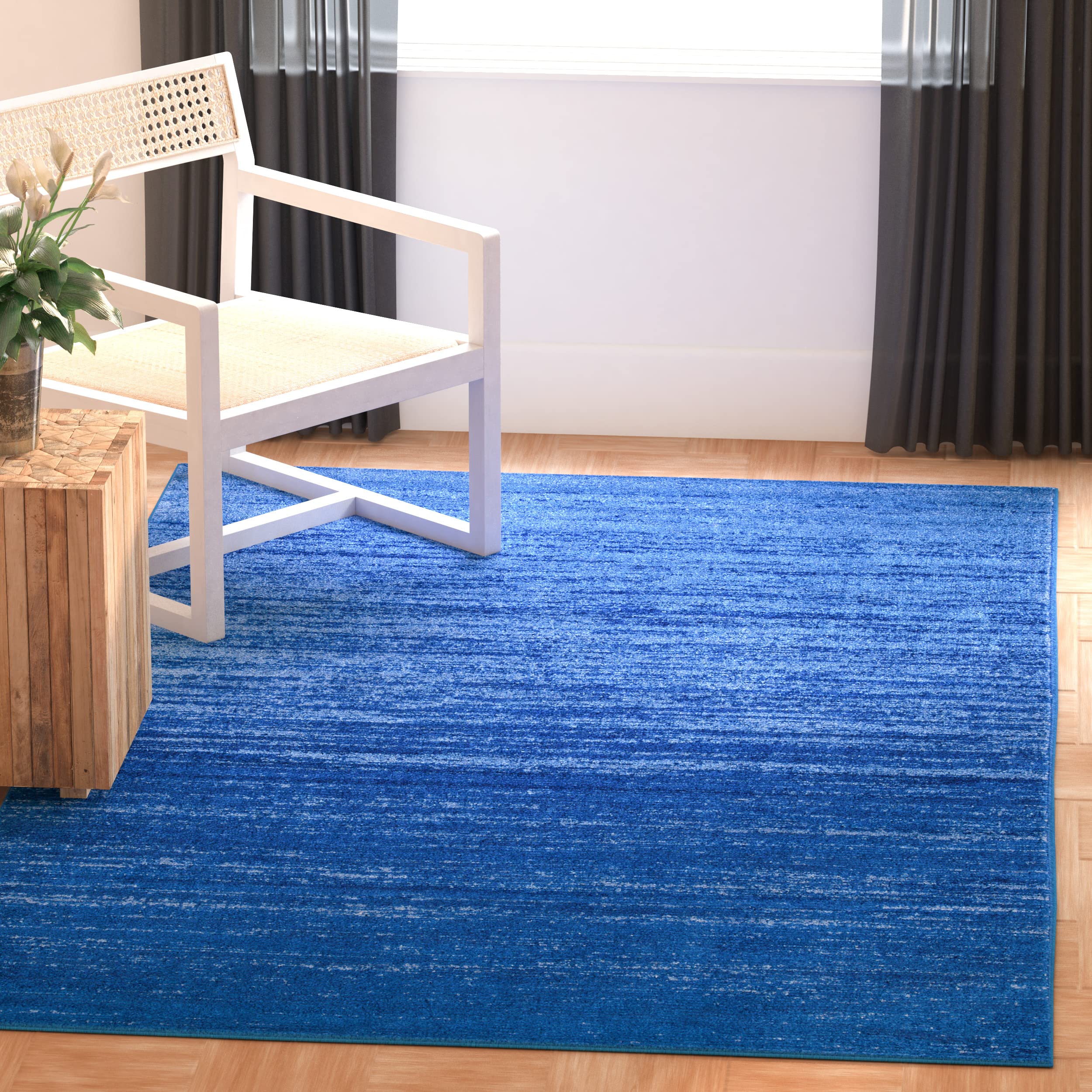 SAFAVIEH Area Rug 8x10 - Adirondack Collection - Large - Champagne & Cream, Modern Ombre Design, Non Shedding & Easy to Clean, Ideal for Living Room, Bedroom, Office, Dining Space (ADR113W)