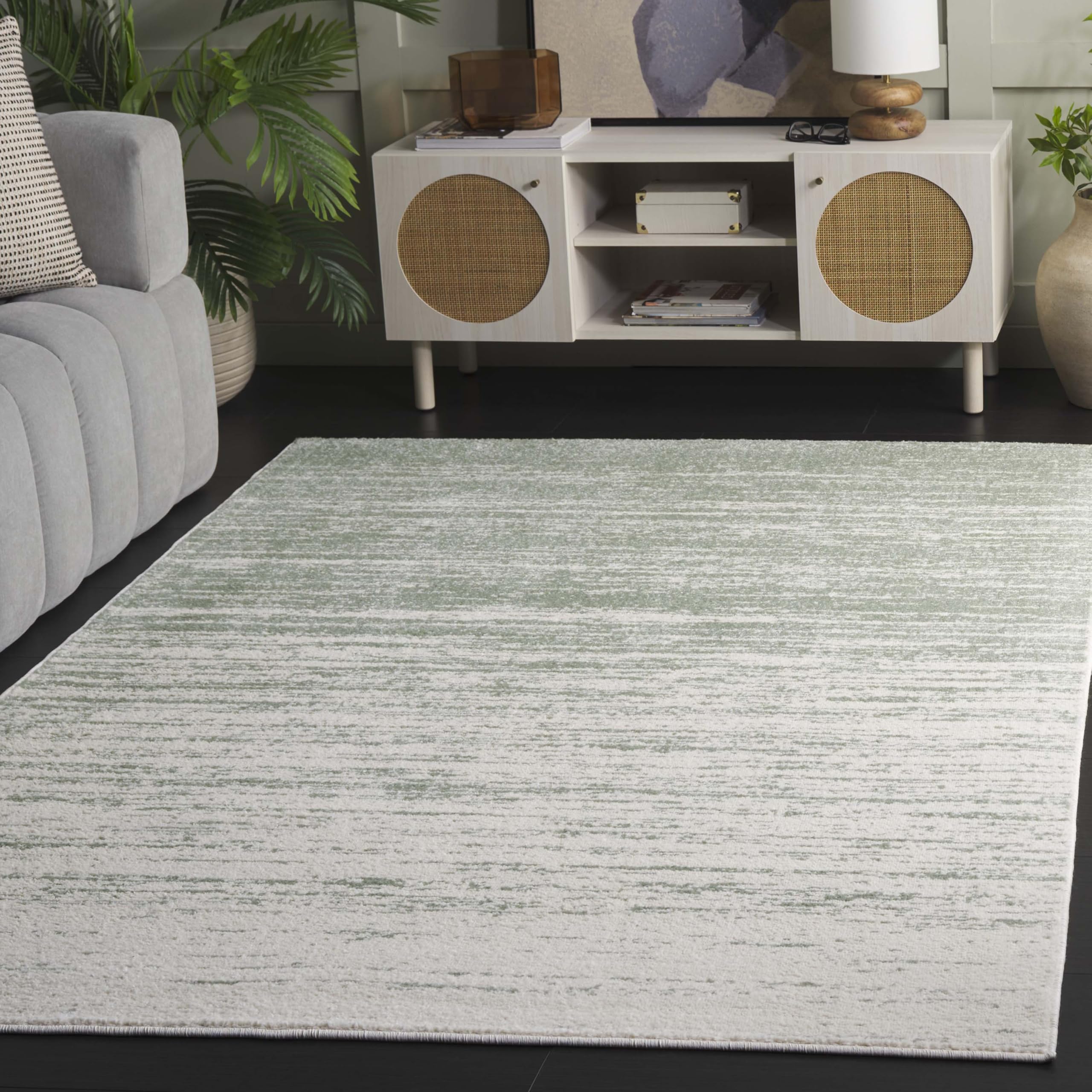 SAFAVIEH Area Rug 8x10 - Adirondack Collection - Large - Champagne & Cream, Modern Ombre Design, Non Shedding & Easy to Clean, Ideal for Living Room, Bedroom, Office, Dining Space (ADR113W)
