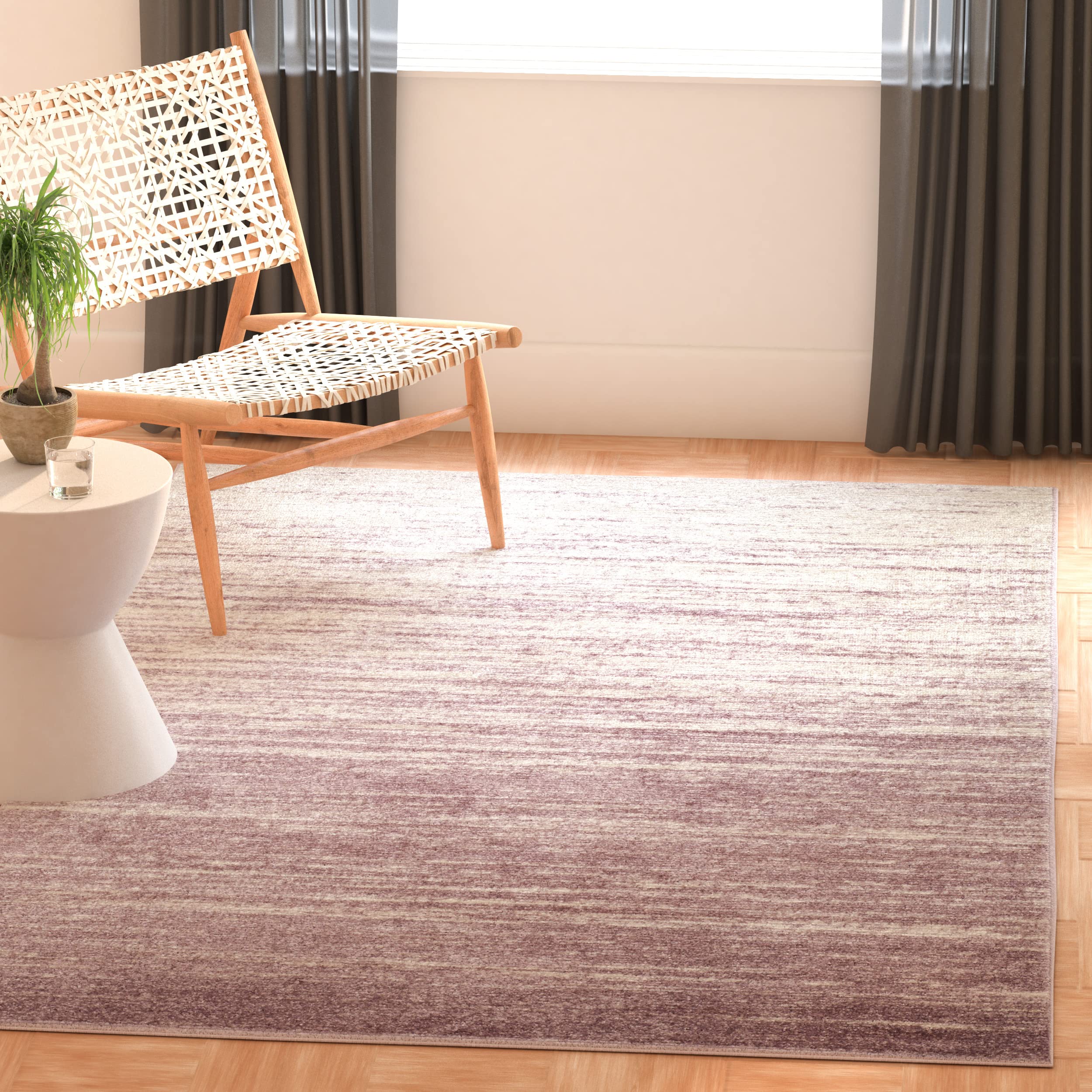 SAFAVIEH Area Rug 8x10 - Adirondack Collection - Large - Champagne & Cream, Modern Ombre Design, Non Shedding & Easy to Clean, Ideal for Living Room, Bedroom, Office, Dining Space (ADR113W)