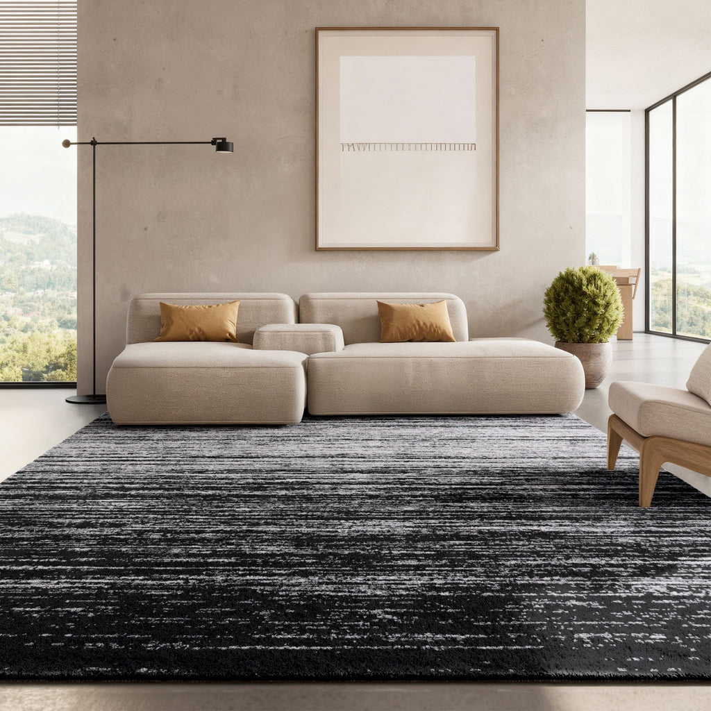 SAFAVIEH Area Rug 8x10 - Adirondack Collection - Large - Champagne & Cream, Modern Ombre Design, Non Shedding & Easy to Clean, Ideal for Living Room, Bedroom, Office, Dining Space (ADR113W)