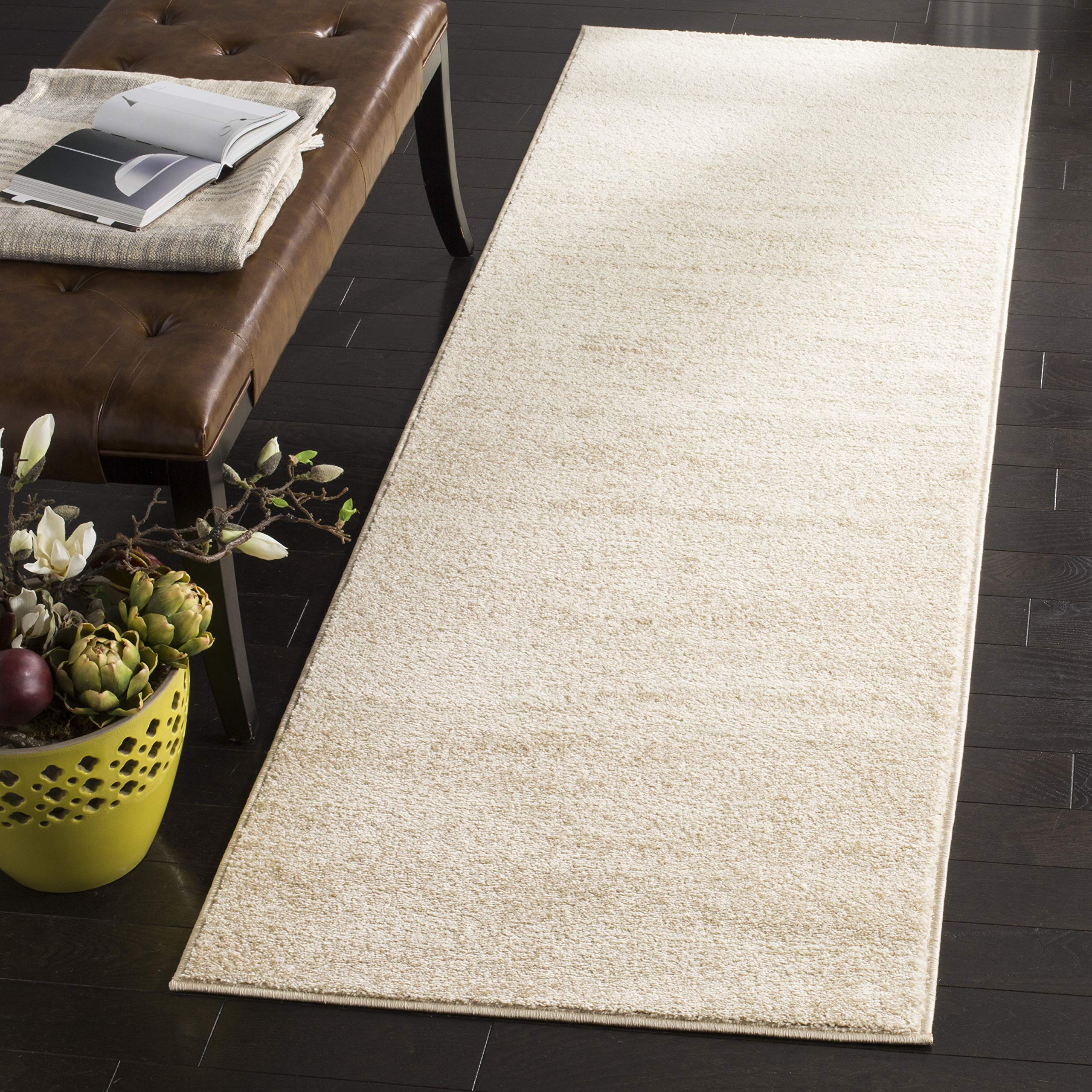 SAFAVIEH Area Rug 8x10 - Adirondack Collection - Large - Champagne & Cream, Modern Ombre Design, Non Shedding & Easy to Clean, Ideal for Living Room, Bedroom, Office, Dining Space (ADR113W)