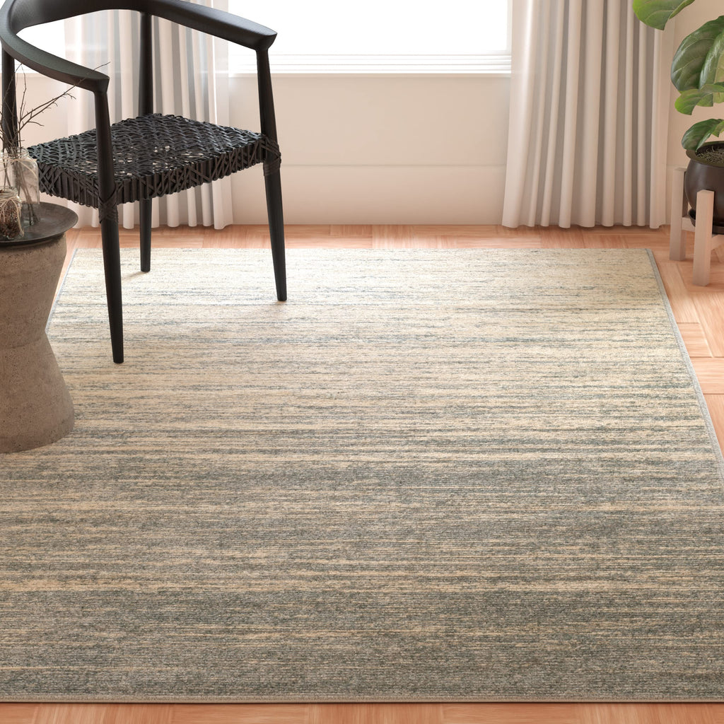 SAFAVIEH Area Rug 8x10 - Adirondack Collection - Large - Champagne & Cream, Modern Ombre Design, Non Shedding & Easy to Clean, Ideal for Living Room, Bedroom, Office, Dining Space (ADR113W)