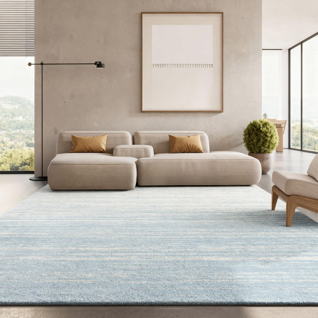 SAFAVIEH Area Rug 8x10 - Adirondack Collection - Large - Champagne & Cream, Modern Ombre Design, Non Shedding & Easy to Clean, Ideal for Living Room, Bedroom, Office, Dining Space (ADR113W)