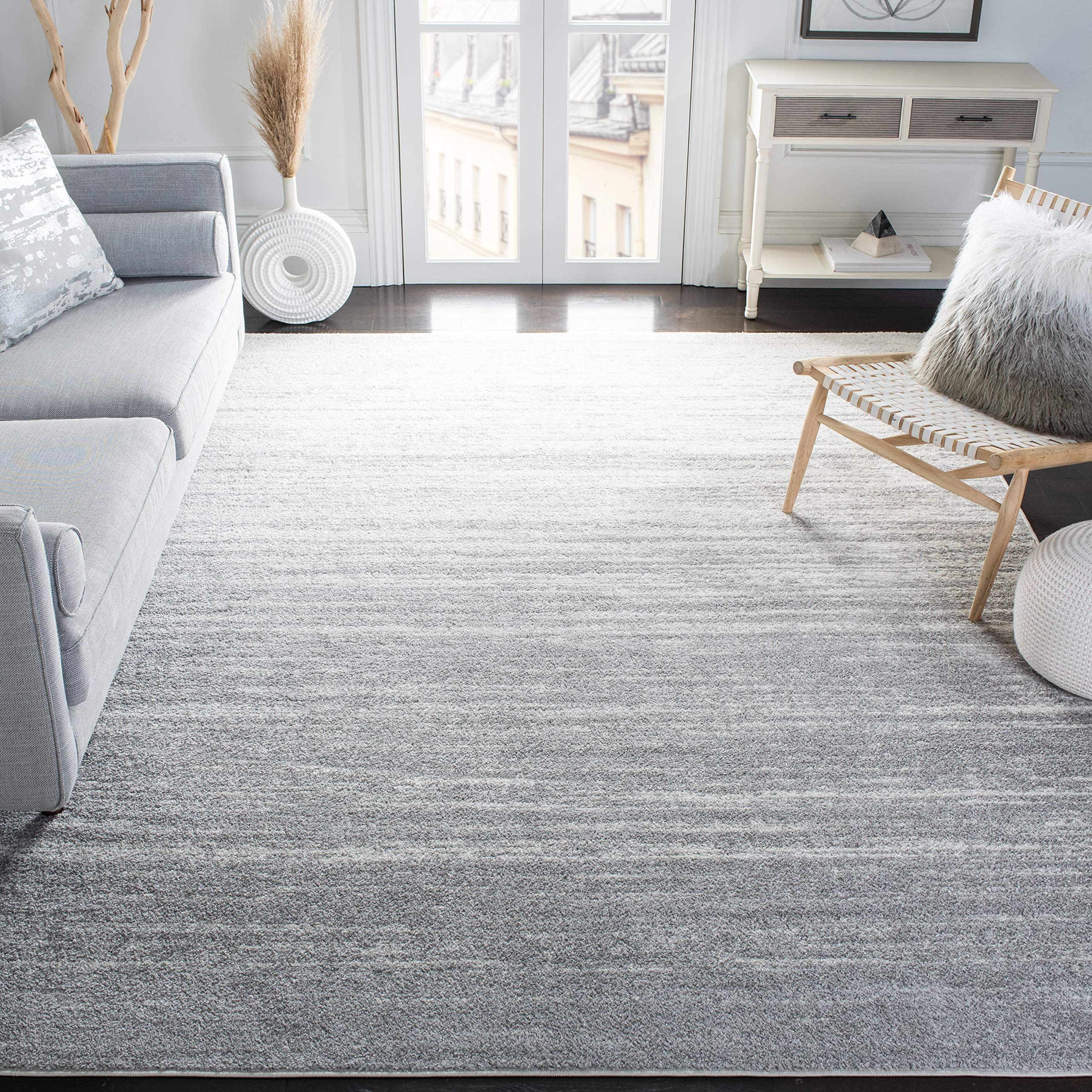 SAFAVIEH Area Rug 8x10 - Adirondack Collection - Large - Champagne & Cream, Modern Ombre Design, Non Shedding & Easy to Clean, Ideal for Living Room, Bedroom, Office, Dining Space (ADR113W)