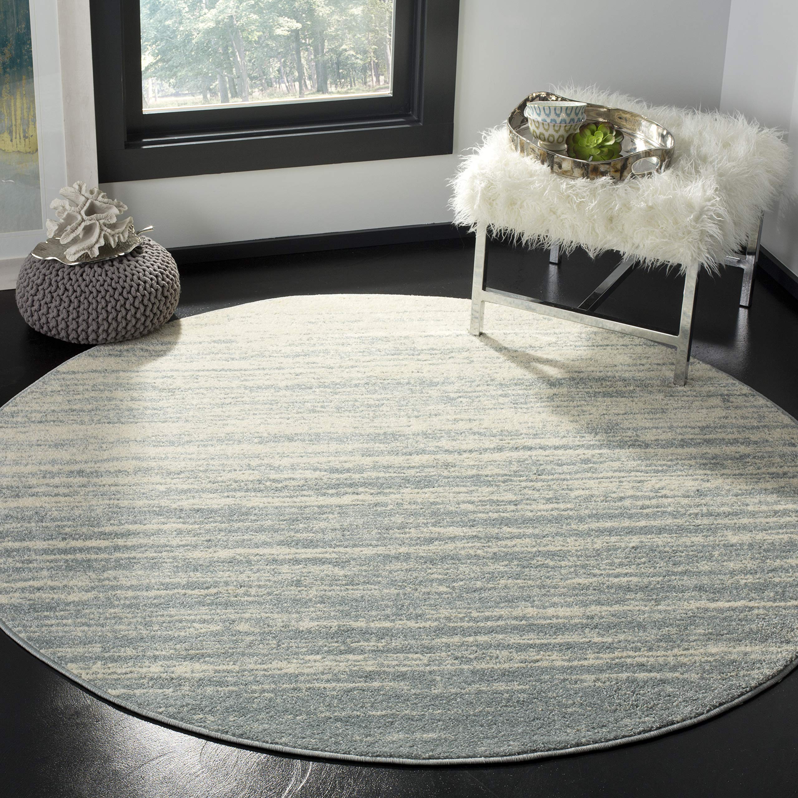 SAFAVIEH Area Rug 8x10 - Adirondack Collection - Large - Champagne & Cream, Modern Ombre Design, Non Shedding & Easy to Clean, Ideal for Living Room, Bedroom, Office, Dining Space (ADR113W)
