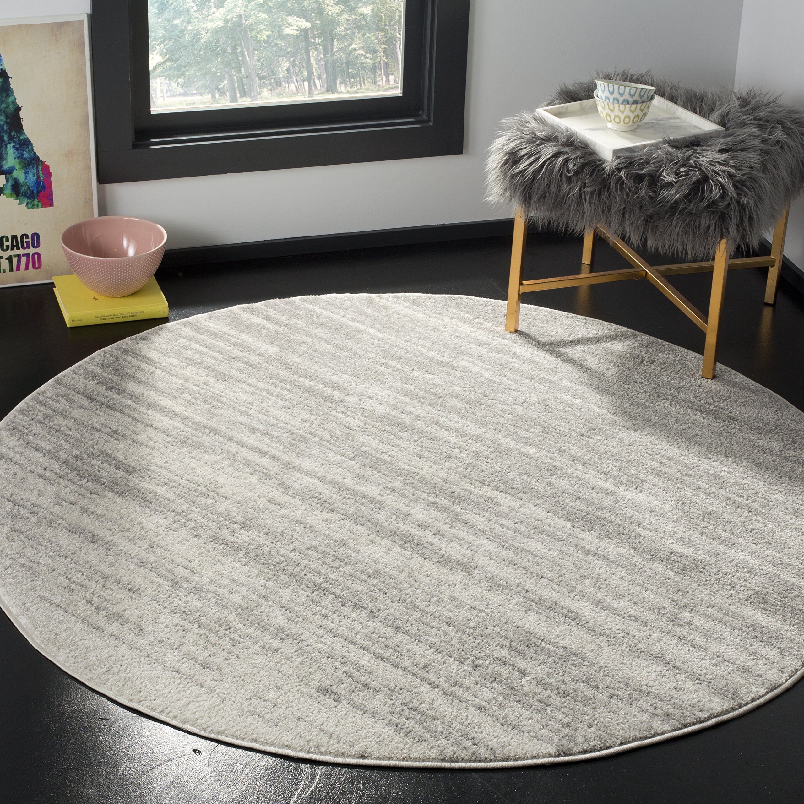 SAFAVIEH Area Rug 8x10 - Adirondack Collection - Large - Champagne & Cream, Modern Ombre Design, Non Shedding & Easy to Clean, Ideal for Living Room, Bedroom, Office, Dining Space (ADR113W)