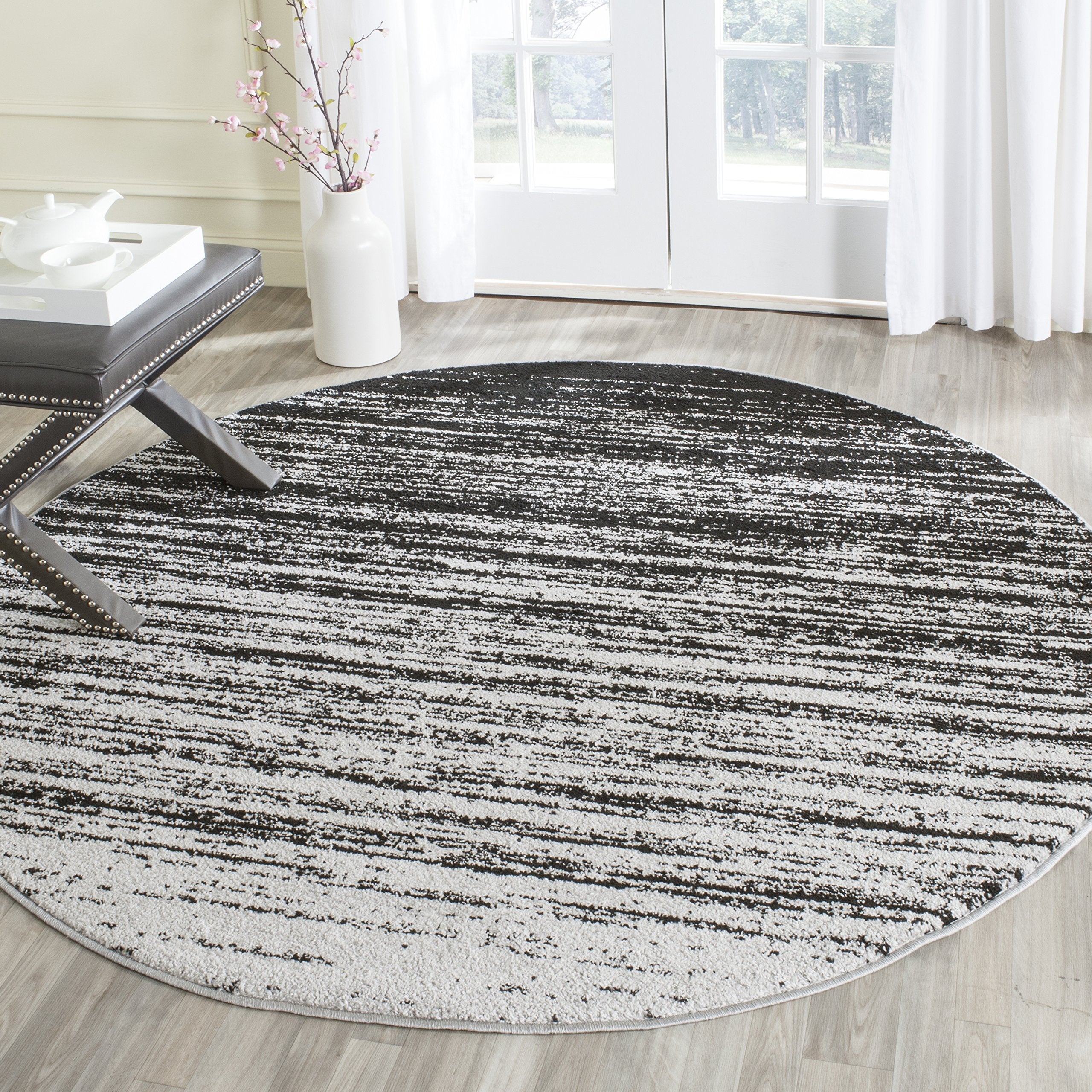 SAFAVIEH Area Rug 8x10 - Adirondack Collection - Large - Champagne & Cream, Modern Ombre Design, Non Shedding & Easy to Clean, Ideal for Living Room, Bedroom, Office, Dining Space (ADR113W)