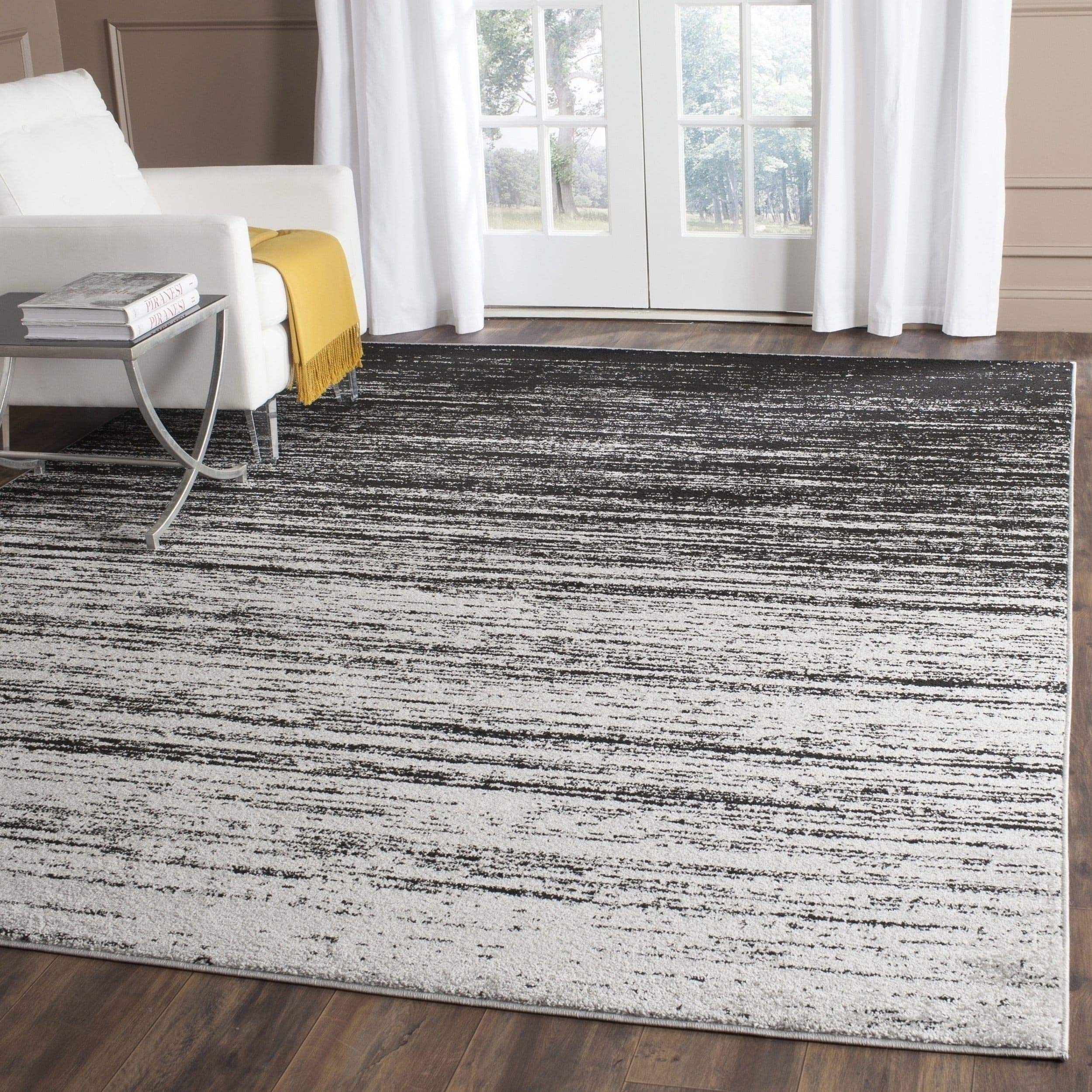 SAFAVIEH Area Rug 8x10 - Adirondack Collection - Large - Champagne & Cream, Modern Ombre Design, Non Shedding & Easy to Clean, Ideal for Living Room, Bedroom, Office, Dining Space (ADR113W)