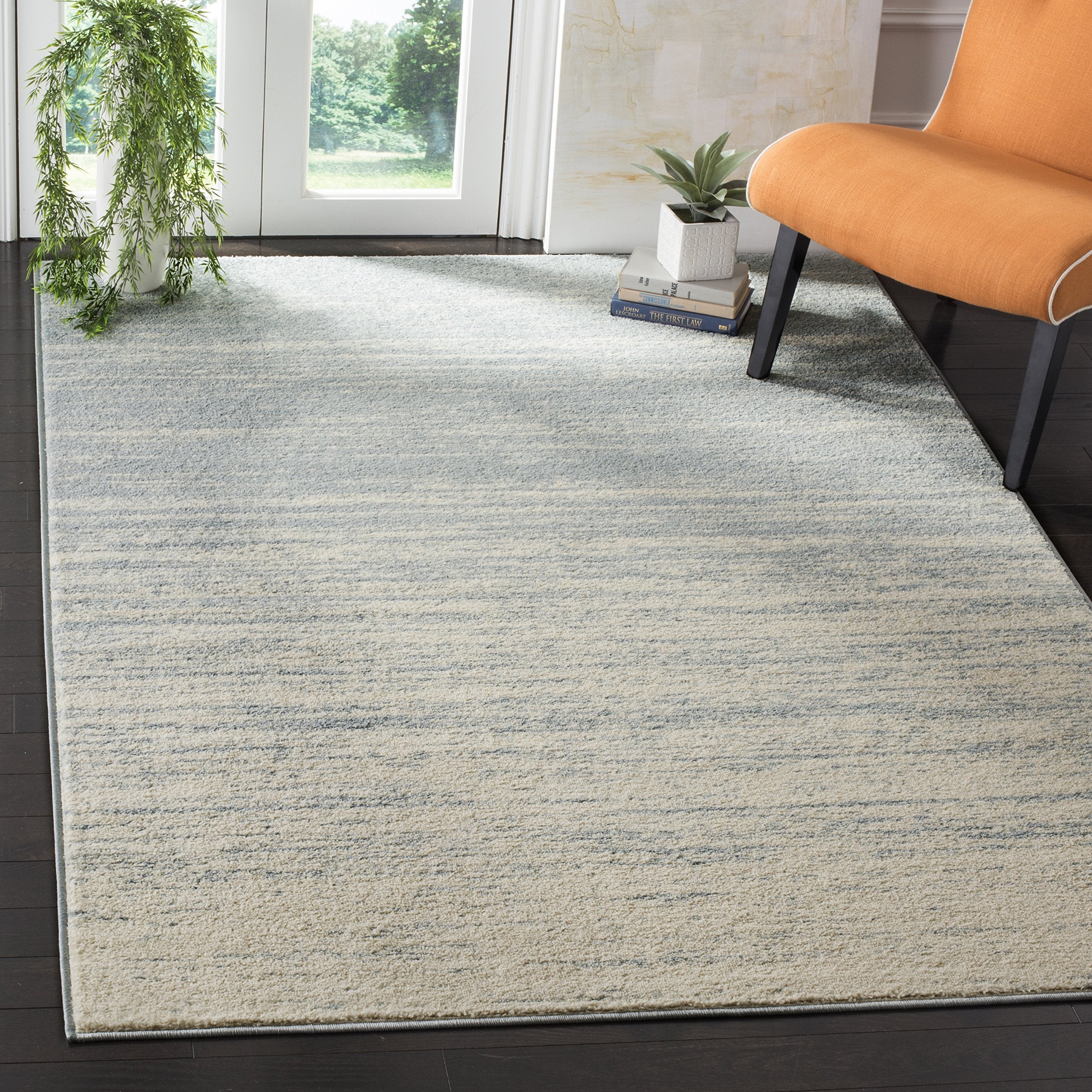 SAFAVIEH Area Rug 8x10 - Adirondack Collection - Large - Champagne & Cream, Modern Ombre Design, Non Shedding & Easy to Clean, Ideal for Living Room, Bedroom, Office, Dining Space (ADR113W)