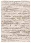 SAFAVIEH Hudson Shag Collection Area Rug - 6' x 9', Ivory & Beige, Modern Design, Non-Shedding & Easy Care, 2-inch Thick Ideal for High Traffic Areas in Living Room, Bedroom (SGH206B)