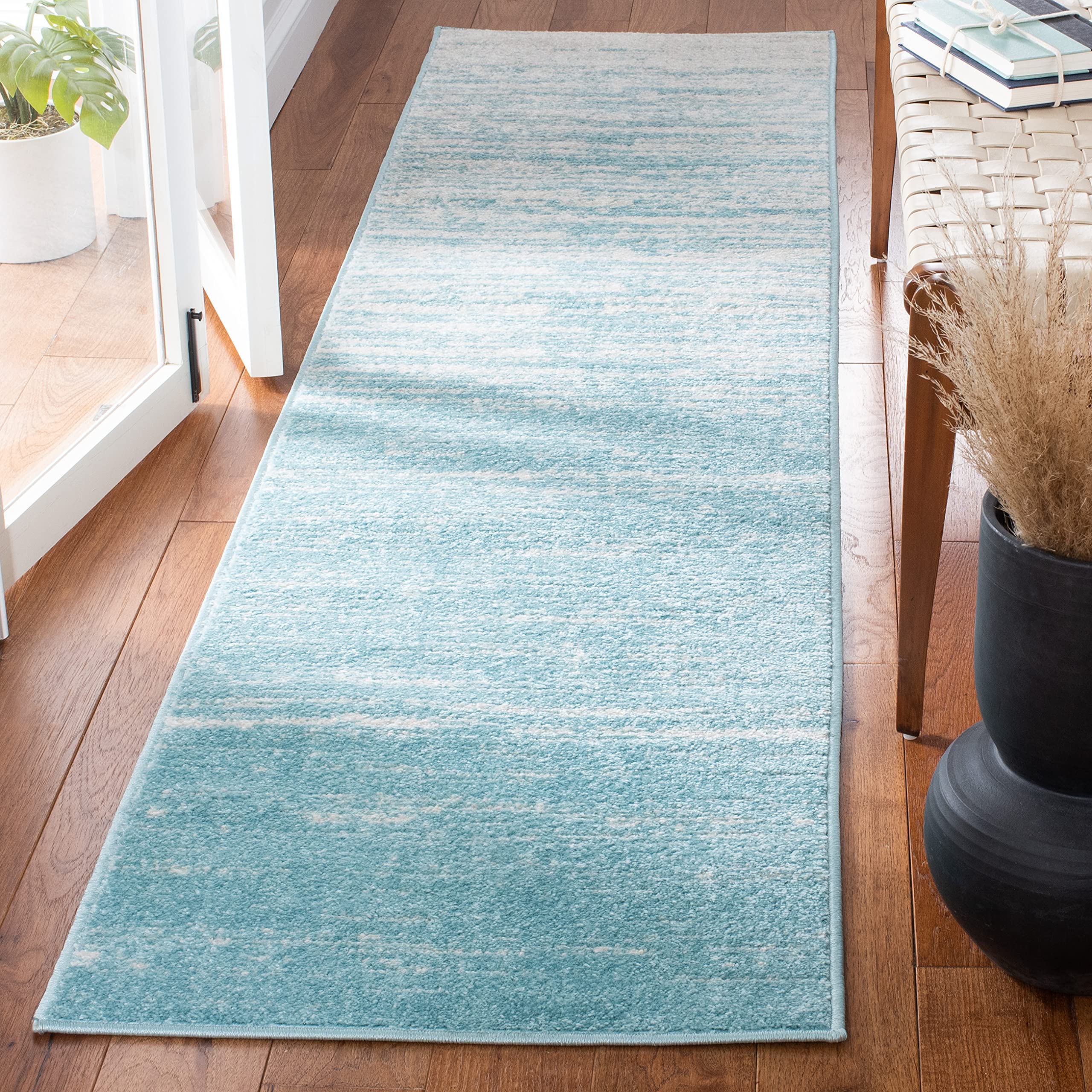 SAFAVIEH Area Rug 8x10 - Adirondack Collection - Large - Champagne & Cream, Modern Ombre Design, Non Shedding & Easy to Clean, Ideal for Living Room, Bedroom, Office, Dining Space (ADR113W)