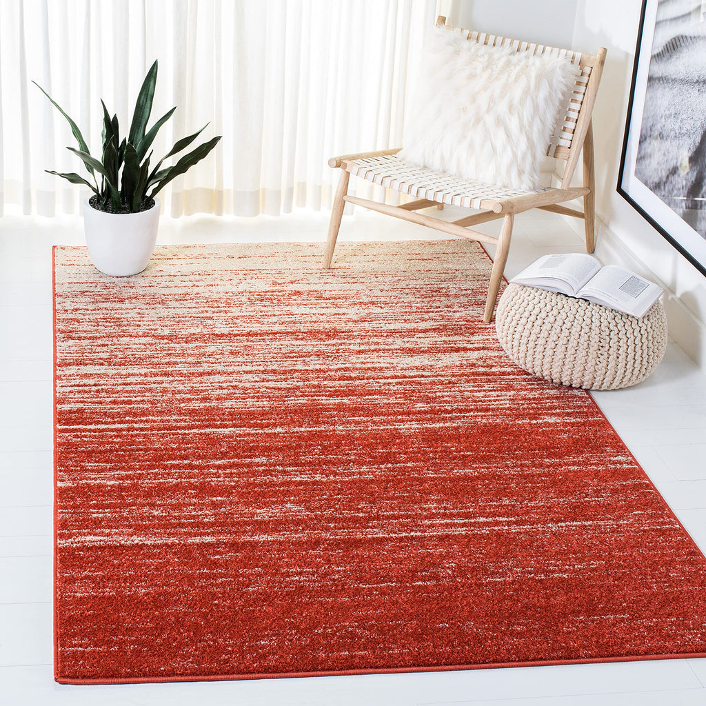 SAFAVIEH Area Rug 8x10 - Adirondack Collection - Large - Champagne & Cream, Modern Ombre Design, Non Shedding & Easy to Clean, Ideal for Living Room, Bedroom, Office, Dining Space (ADR113W)