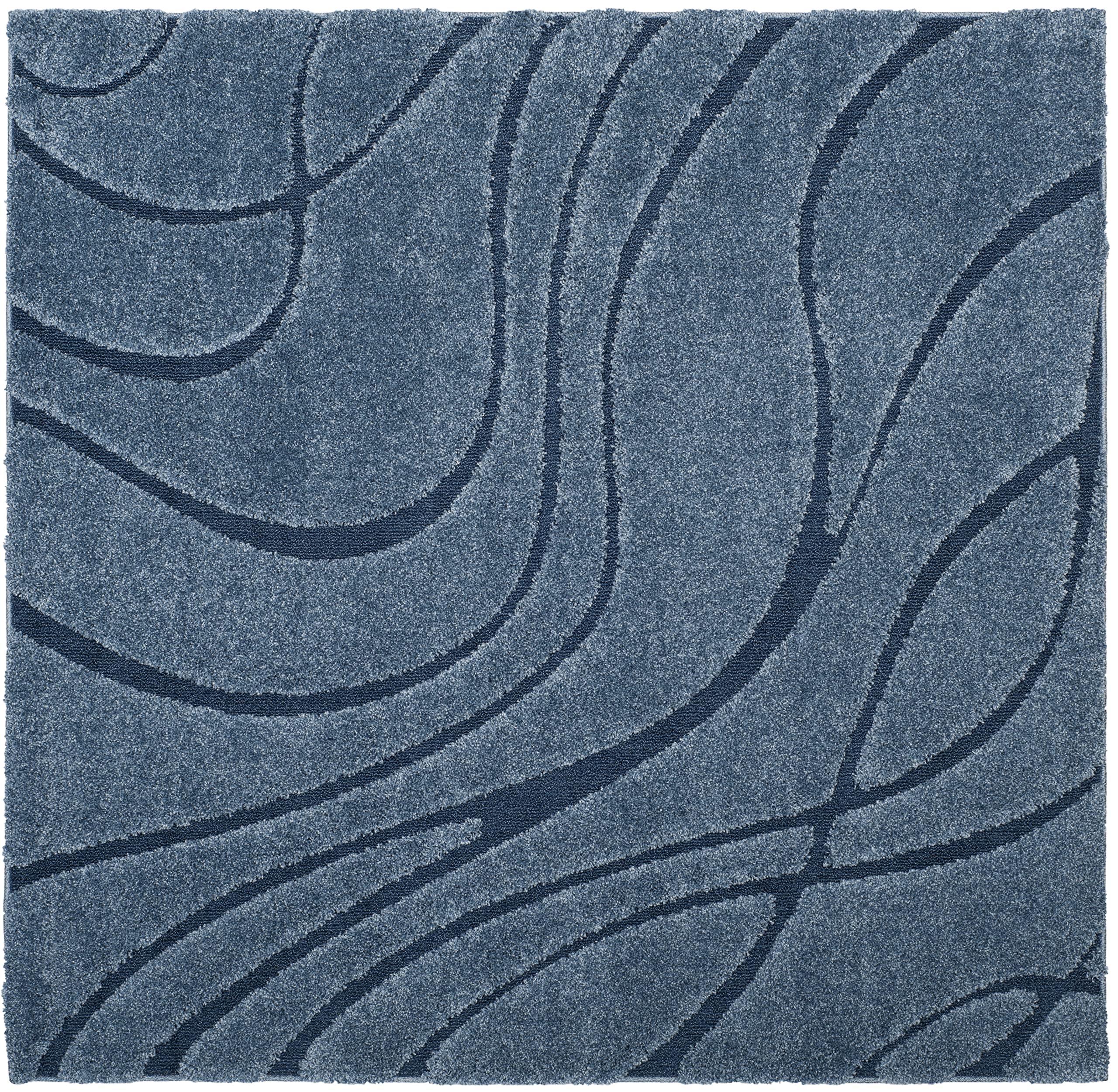 SAFAVIEH Florida Shag Collection Area Rug - 5'3" x 7'6", Cream & Beige, Non-Shedding & Easy Care, 1.2-inch Thick Ideal for High Traffic Areas in Living Room, Bedroom (SG471-1113)